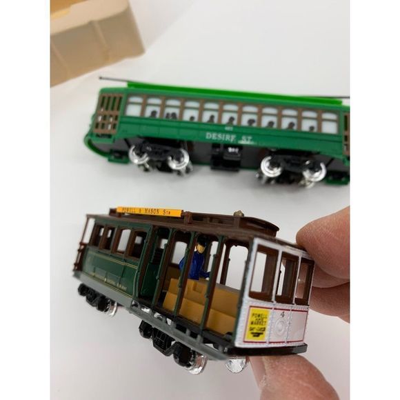 VTG Miniature Classic Streetcars NIB Desire St Powell & Mason Trolly Cable 1042 - Picture 8 of 8